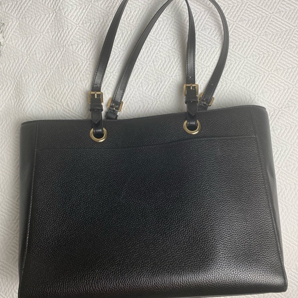 MICHAEL KORS Black Large Leather Commuter Tote from the Jet Set Travel Series - Picture 2 of 7